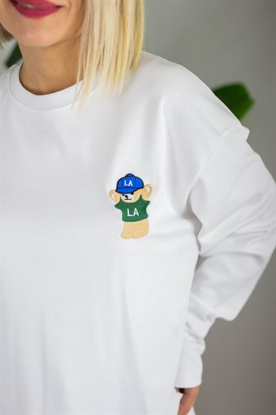 1133 AYICIK NAKIŞLI BASİC SWEAT