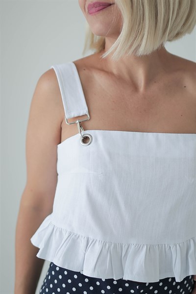 1162 ETEK UCU FIRFIRLI ASKI DETAY KETEN CROP