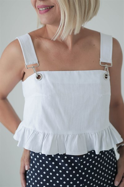 1162 ETEK UCU FIRFIRLI ASKI DETAY KETEN CROP