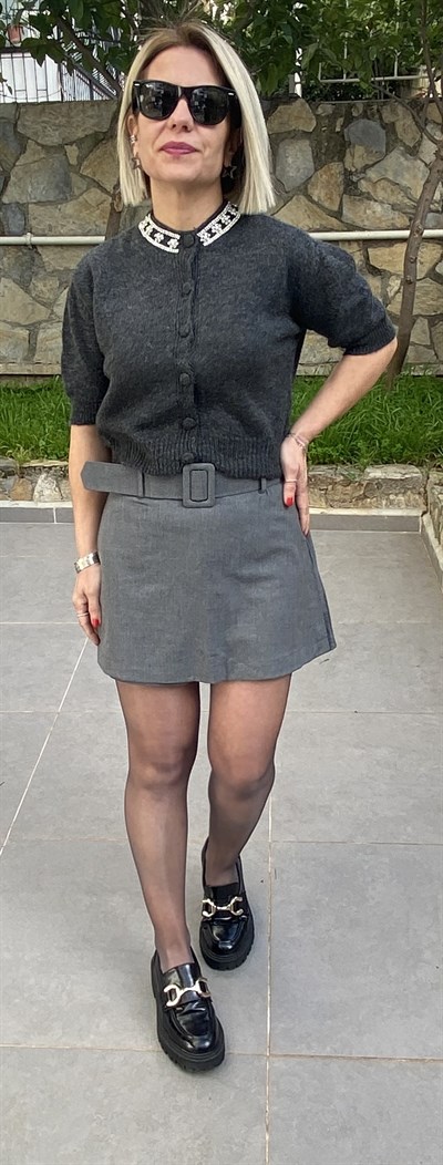 195 YAKA TAŞLI KISA KOL HIRKA
