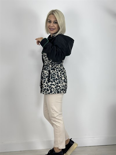 2735 LEOPAR GARNİLİ YAĞMURLUK
