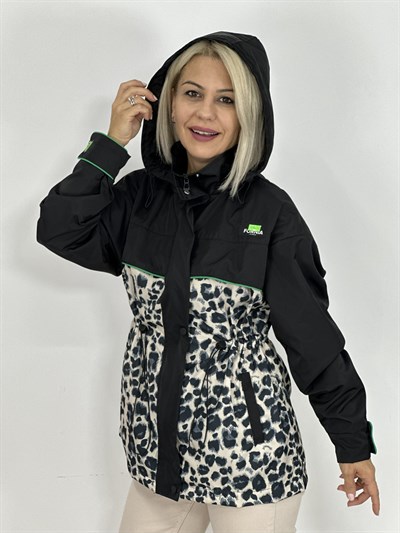 2735 LEOPAR GARNİLİ YAĞMURLUK