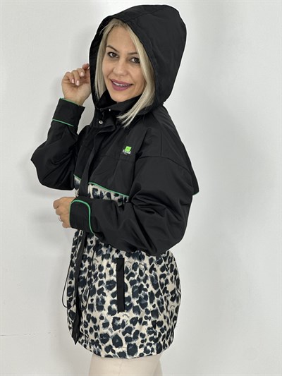 2735 LEOPAR GARNİLİ YAĞMURLUK