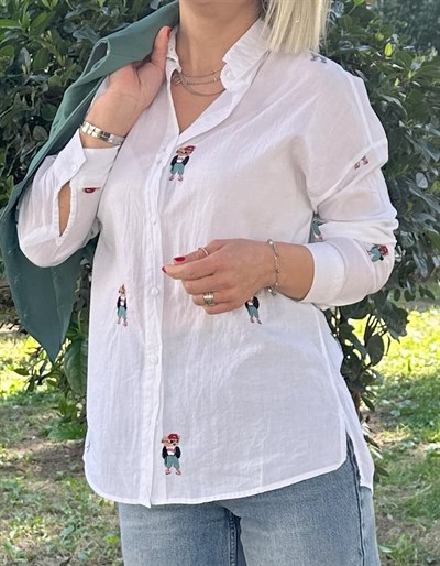 307 AYICIK NAKIŞLI GÖMLEK