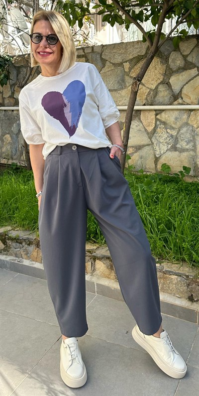 309 BEL KEMER PİLE DETAY BALON KESİM PANTOLON