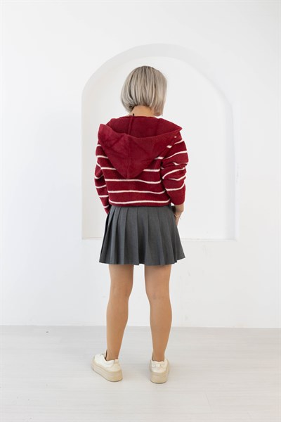 3761 ANGORA, KAPŞONLU, İRİ CEPLİ, ÇİZGİLİ, BOMBER HIRKA