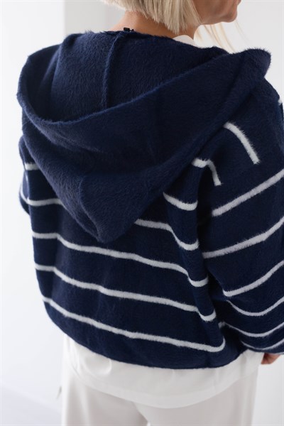 3761 ANGORA, KAPŞONLU, İRİ CEPLİ, ÇİZGİLİ, BOMBER HIRKA