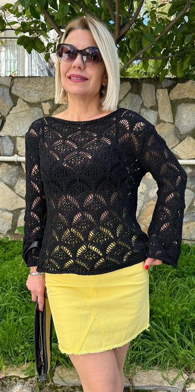 428 KAYIK YAKA İSTRİDYE DESEN MERSERİZE