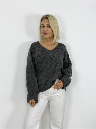 4338 KOL KATLAMA DETAY, KAYIK YAKA TRİKO
