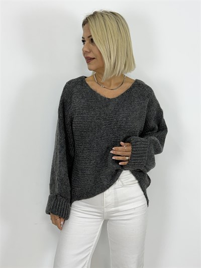 4338 KOL KATLAMA DETAY, KAYIK YAKA TRİKO