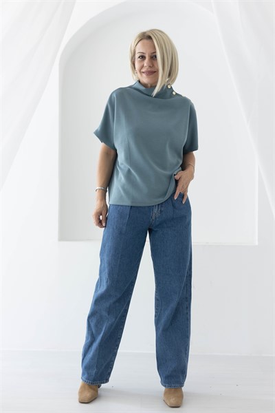 443 NW DİK YAKA, YAKA ÇITÇIT, KISAKOL MODAL SWEAT