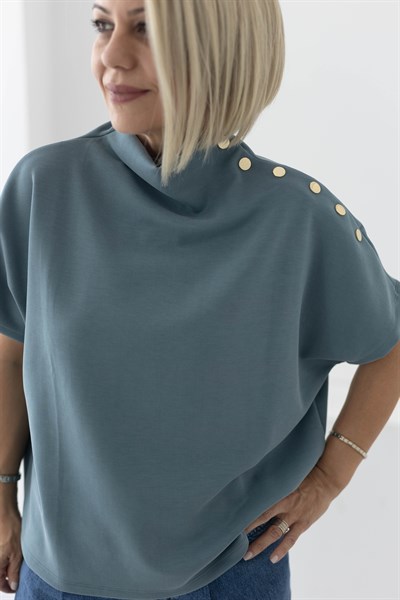 443 NW DİK YAKA, YAKA ÇITÇIT, KISAKOL MODAL SWEAT