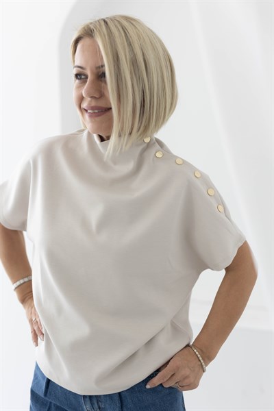 443 NW DİK YAKA, YAKA ÇITÇIT, KISAKOL MODAL SWEAT