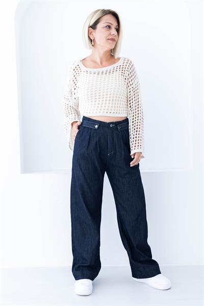 447 DELİKLİ FİLE MERSERİZE CROP