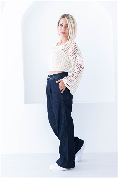 447 DELİKLİ FİLE MERSERİZE CROP