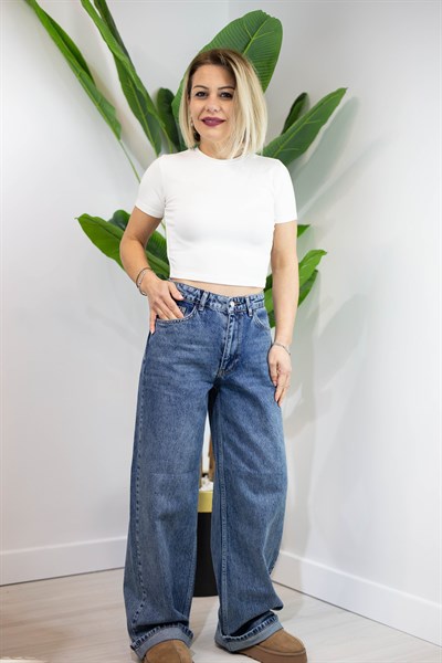 4672 DOUBLE PAÇA, WİDE LEG JEAN