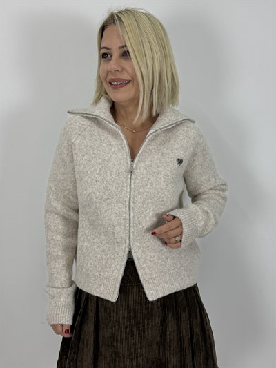 5101 DİK YAKA, FERMUARLI HIRKA