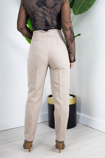 5113 HAVUÇ KESİM FLATOLU BASİC PANTOLON