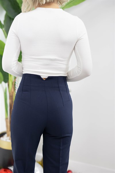 5113 HAVUÇ KESİM FLATOLU BASİC PANTOLON