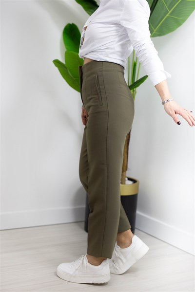 5113 HAVUÇ KESİM FLATOLU BASİC PANTOLON