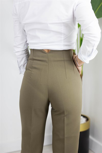 5113 HAVUÇ KESİM FLATOLU BASİC PANTOLON