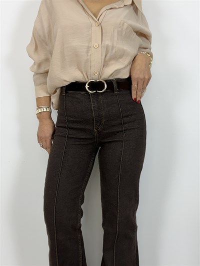 5678 KEMERLİ, ÇİMALI, WİDE LEG JEAN