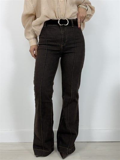 5678 KEMERLİ, ÇİMALI, WİDE LEG JEAN