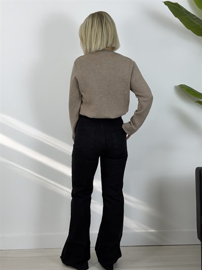 5678 KEMERLİ, ÇİMALI, WİDE LEG JEAN