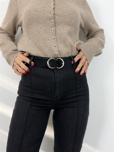 5678 KEMERLİ, ÇİMALI, WİDE LEG JEAN