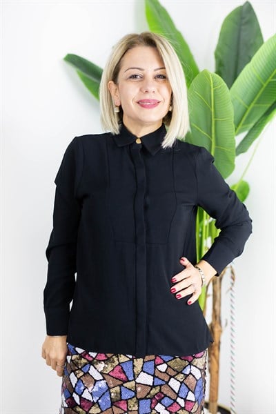 6052 GİZLİ PATLI, BEL OTURTMALI, SATEN GÖMLEK