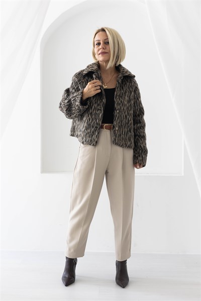 6206 SAKALLI LEOPAR CEKET
