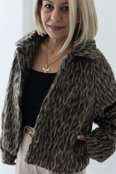 6206 SAKALLI LEOPAR CEKET