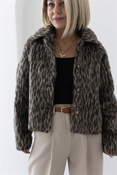 6206 SAKALLI LEOPAR CEKET