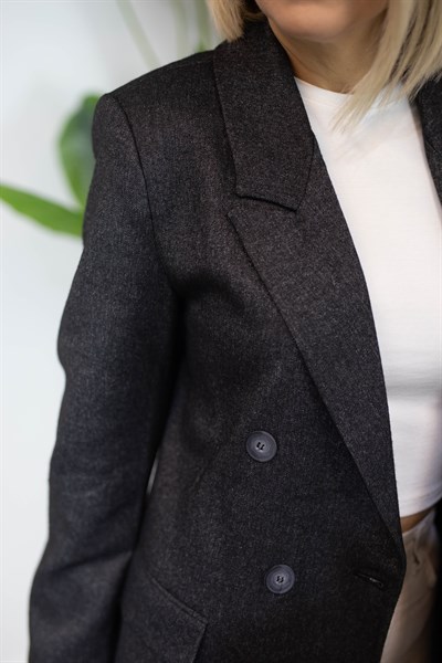 6217 DİYAGONEL DOKU, 4 DÜĞME BLAZER CEKET