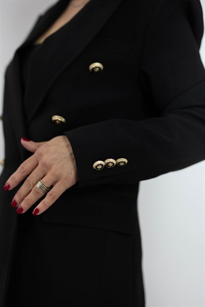 6228 GOLD 6 DÜĞMELİ, BEL OTURTMALI BLAZER CEKET