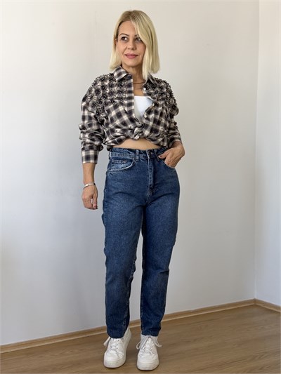 664 Straight Fit, Kesik Paça, Mom Jean