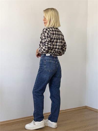 664 Straight Fit, Kesik Paça, Mom Jean