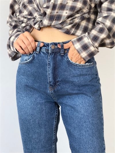 664 Straight Fit, Kesik Paça, Mom Jean
