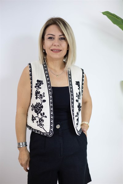 6781 NAKIŞ İŞLEME MÜSLİN YELEK