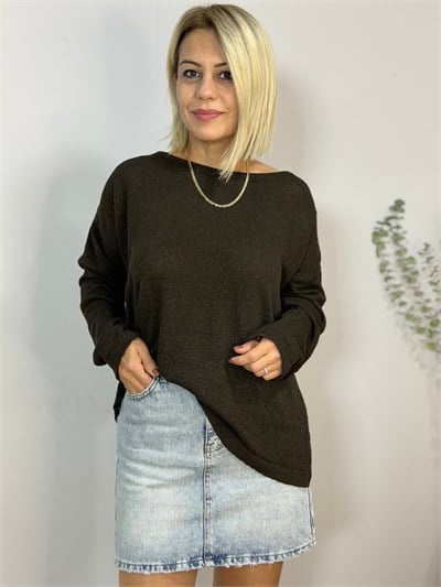 701 Kayık Yaka, Brumer Merserize Triko