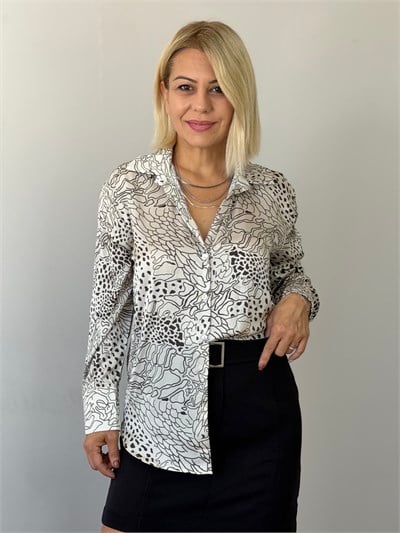 710 Desenli, Saten Gömlek