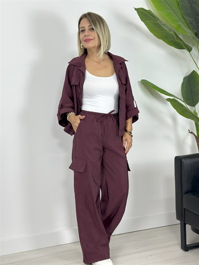 7549 BEL BAĞCIKLI, KARGO CEP, PARAŞÜR KUMAŞ PANTOLON