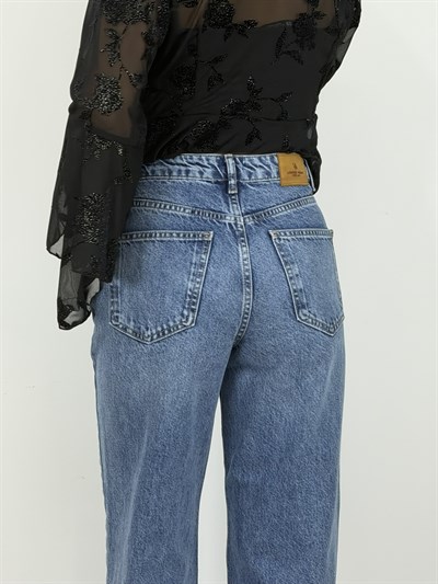 7714 WİDE LEG KALIP JEAN PANTOLON