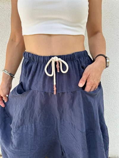 8460 CEPLİ ETEK PANTOLON