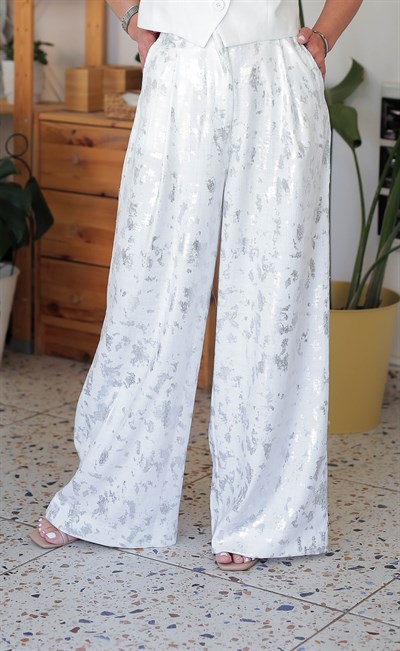 8536 VARAK DESEN BOL PAÇA KETEN PANTOLON