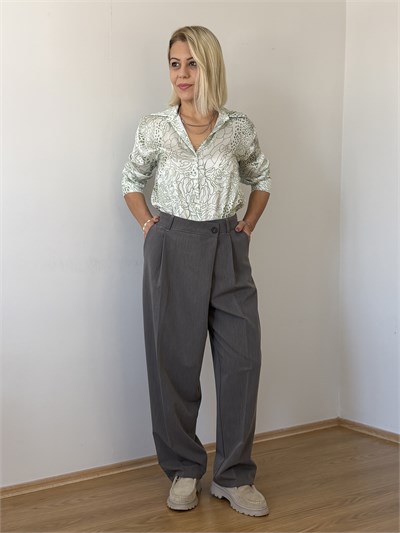 9126 Pilise Kapama, Baggy, Kumaş Pantolon