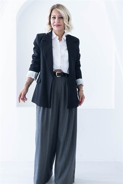 9134 KOL KATLI RAHAT KALIP BLAZER CEKET