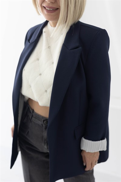 9134 KOL KATLI RAHAT KALIP BLAZER CEKET