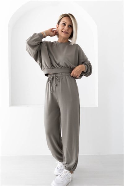 915 MODAL PAÇA LASTİKLİ EŞOFMAN SWEAT TAKIM