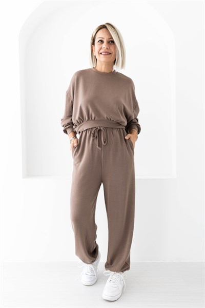 915 MODAL PAÇA LASTİKLİ EŞOFMAN SWEAT TAKIM